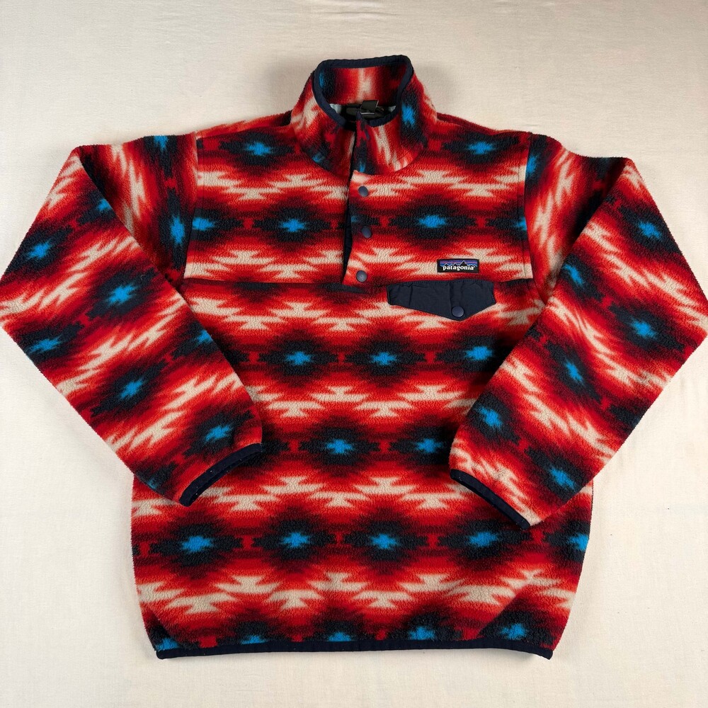 PATAGONIA Rare Southwestern Printed Synchilla Snap-T Fleece Pullover